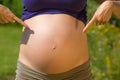 Baby bump Royalty Free Stock Photo